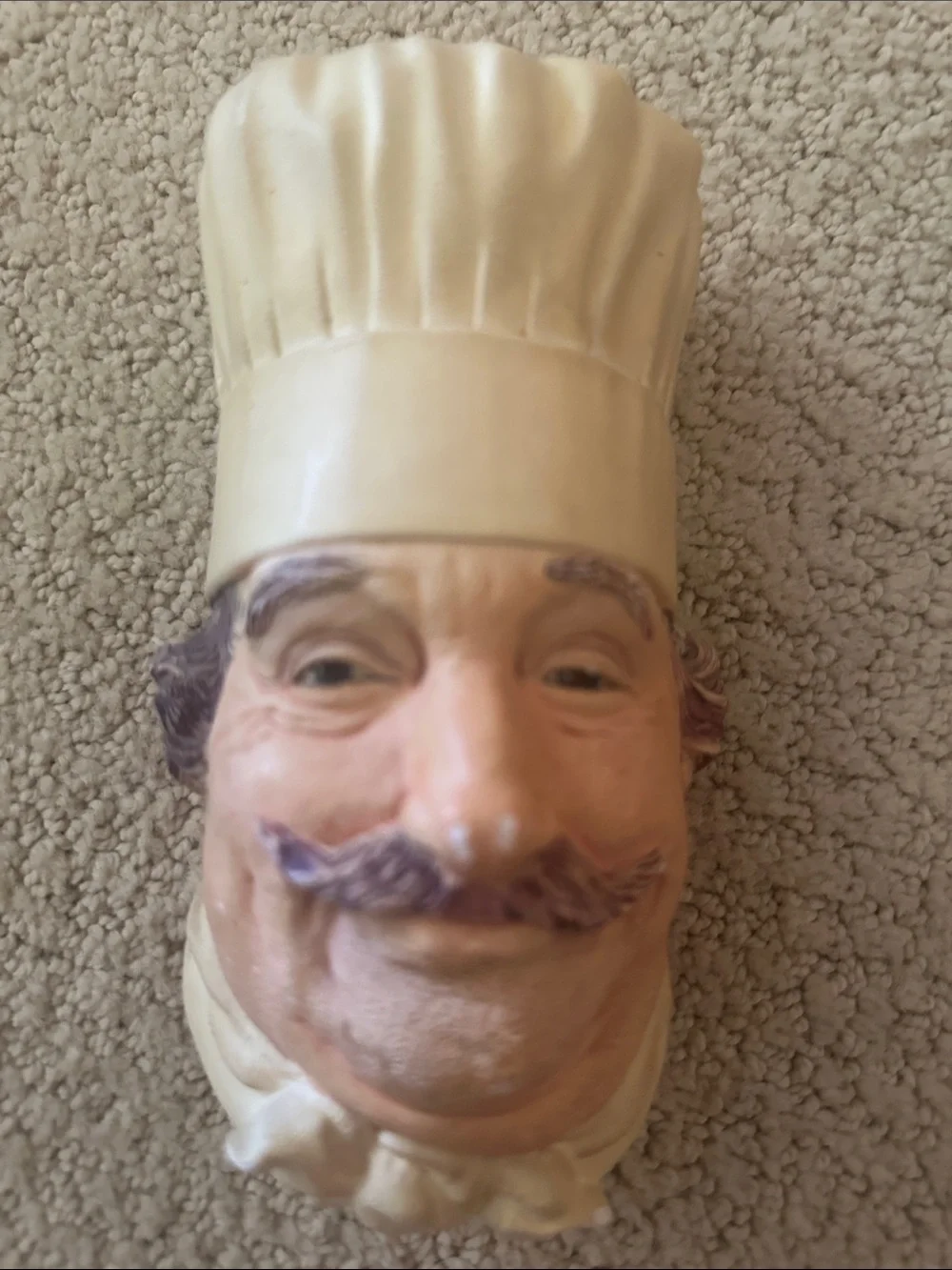 Vintage Cream Chef Wall Decoration Head - Decorative 1969 CHEF Bossons England